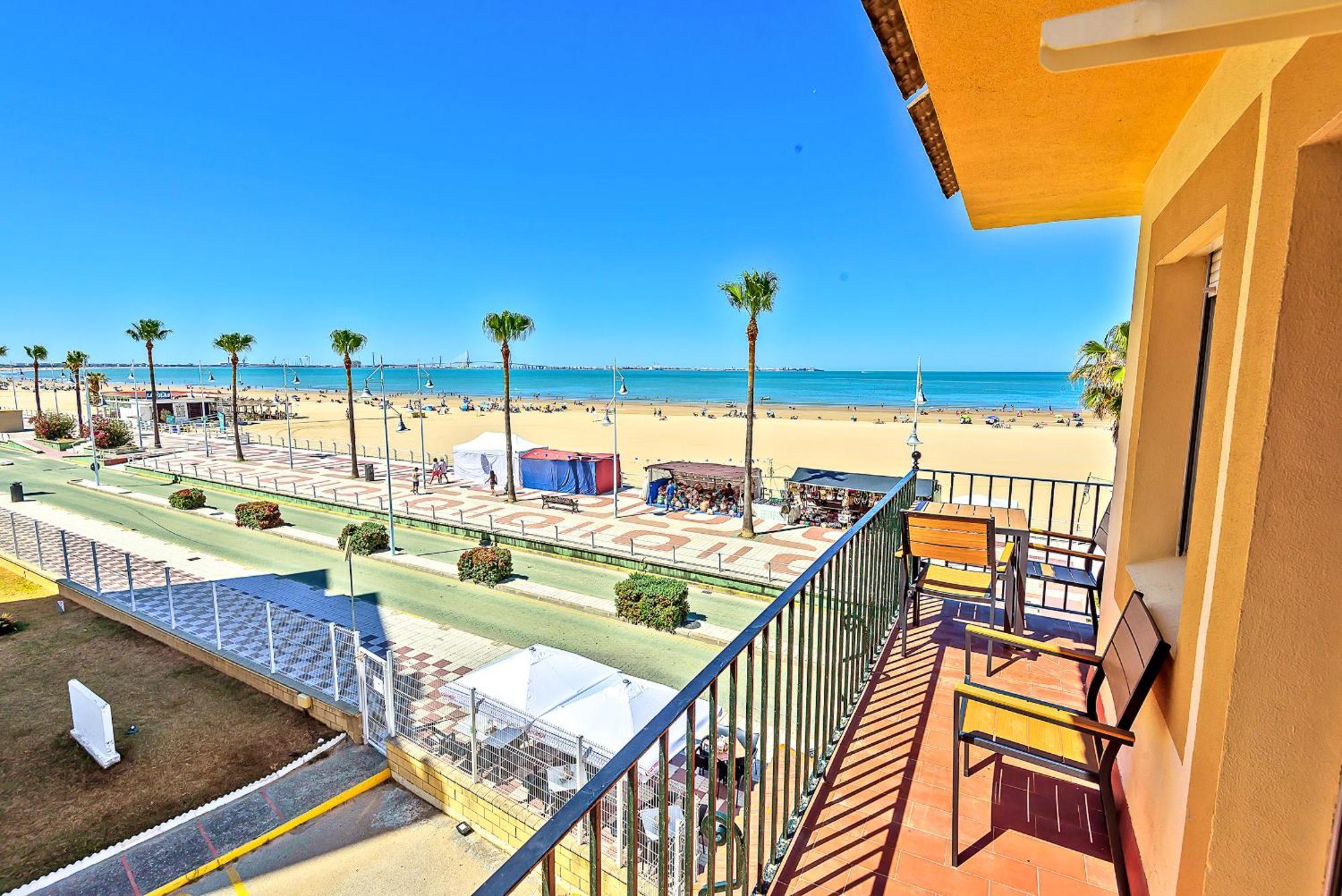Beachfront Duplex 1ª Linea & Terraces Oceanfront Эль-Пуэрто-де-Санта-Мария Экстерьер фото